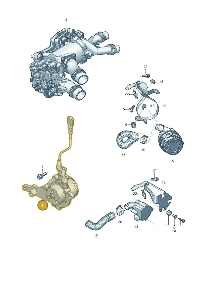 05L121011E — Audi A6 2.0 (2018-) diagram 430121035, position 1