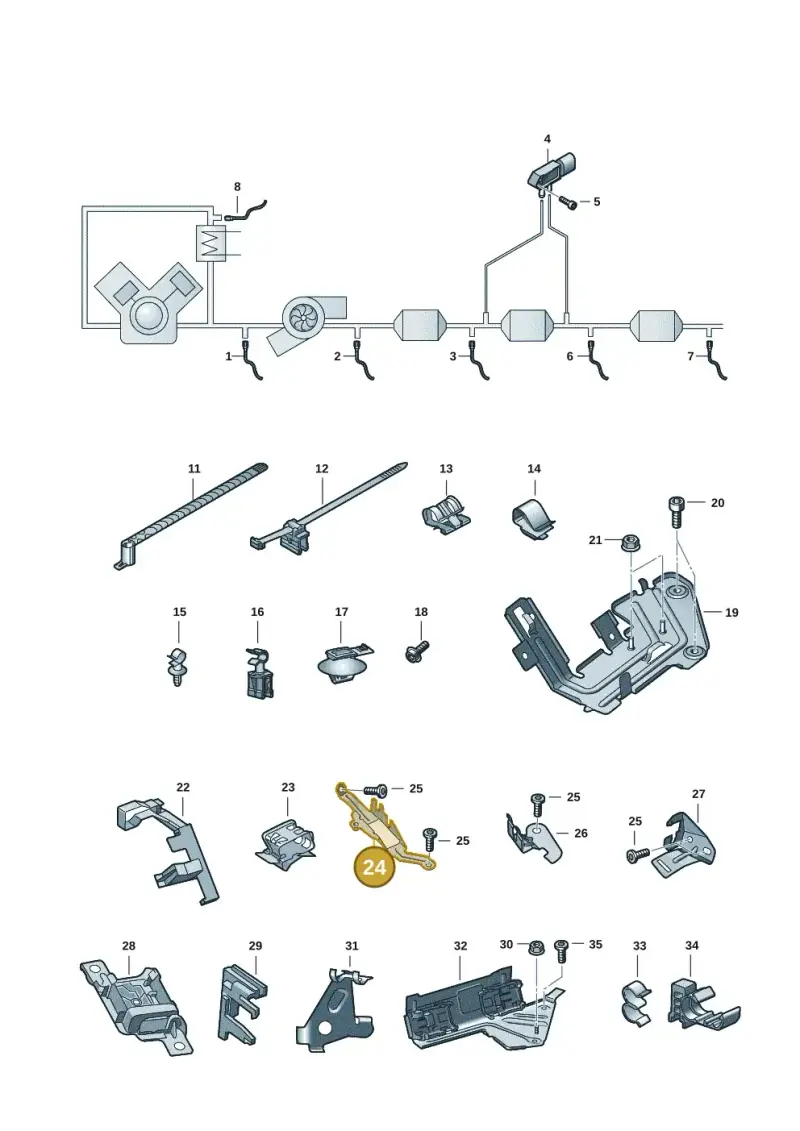 05L131121B — Audi A6 2.0 (2018-) diagram 430906008, position 24
