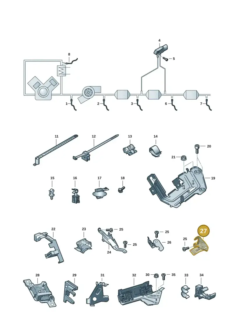 05L131121H — Audi A6 2.0 (2018-) diagram 430906008, position 27
