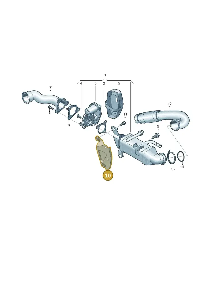 05L131425D — Audi A6 2.0 (2018-) diagram 430131010, position 10