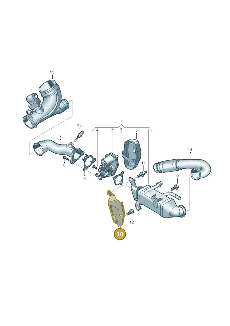 05L131425D — Audi A5 Limo 2.0 (2024-) diagram 8wk131650, position 10