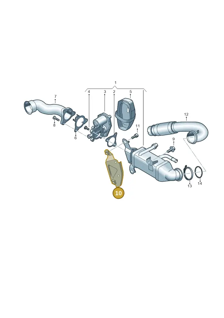 05L131425 — Audi A6 2.0 (2018-) diagram 430131010, position 10