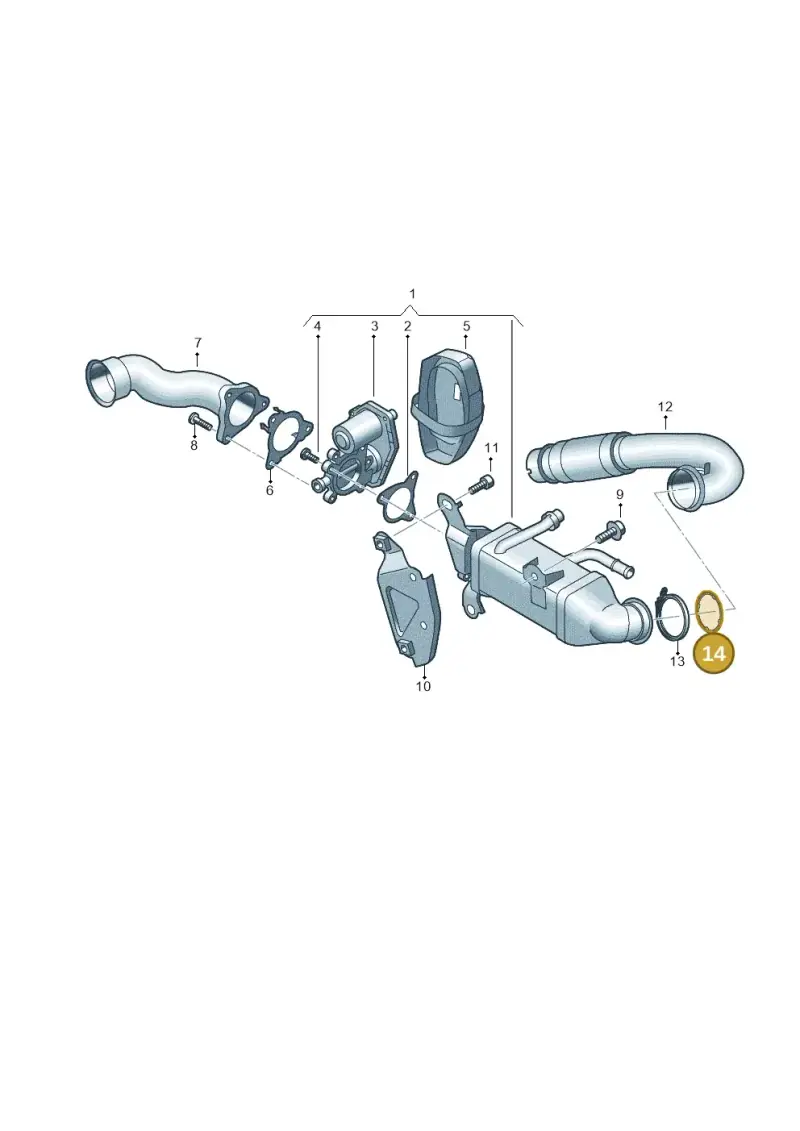 05L131547D — Audi A6 2.0 (2018-) diagram 430131010, position 14