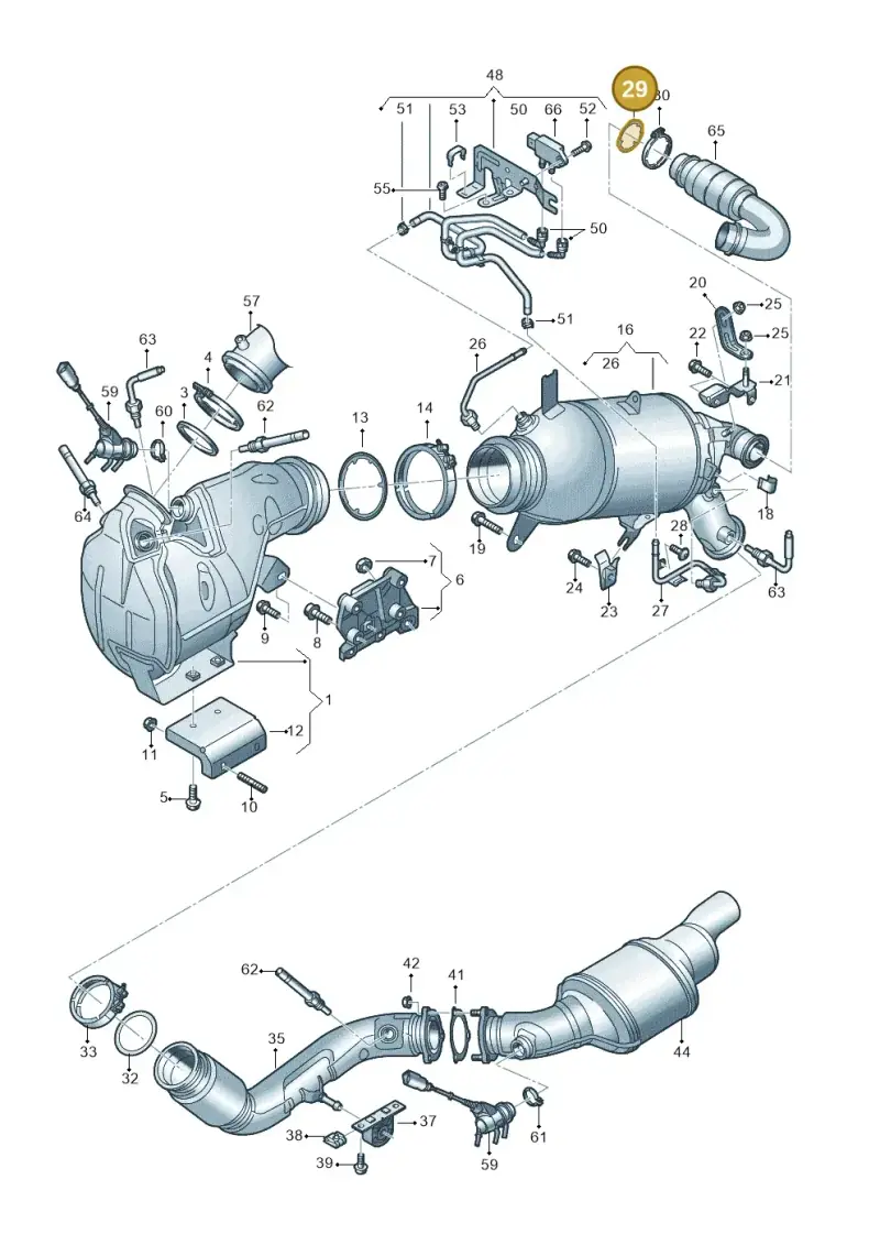 05L131547D — Audi A6 2.0 (2018-) diagram 430253640, position 29