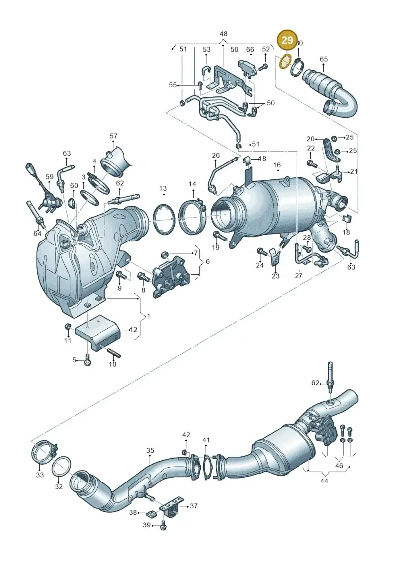 05L131547D — Audi A6 2.0 (2018-) diagram 848253070, position 29