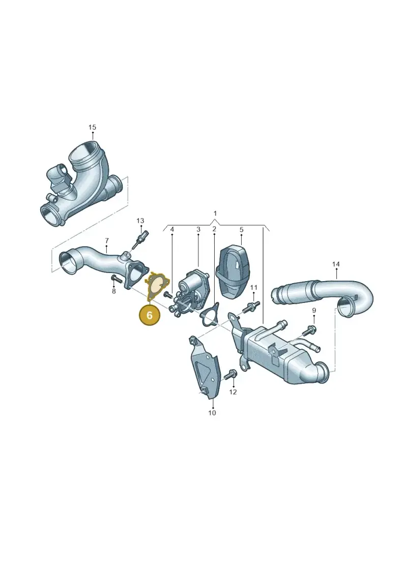 05L131547 — Audi A5 Limo 2.0 (2024-) diagram 8wk131650, position 6