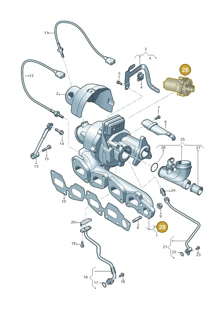 05L198716C — Audi A6 2.0 (2018-) diagram 8wk145375, position 28
