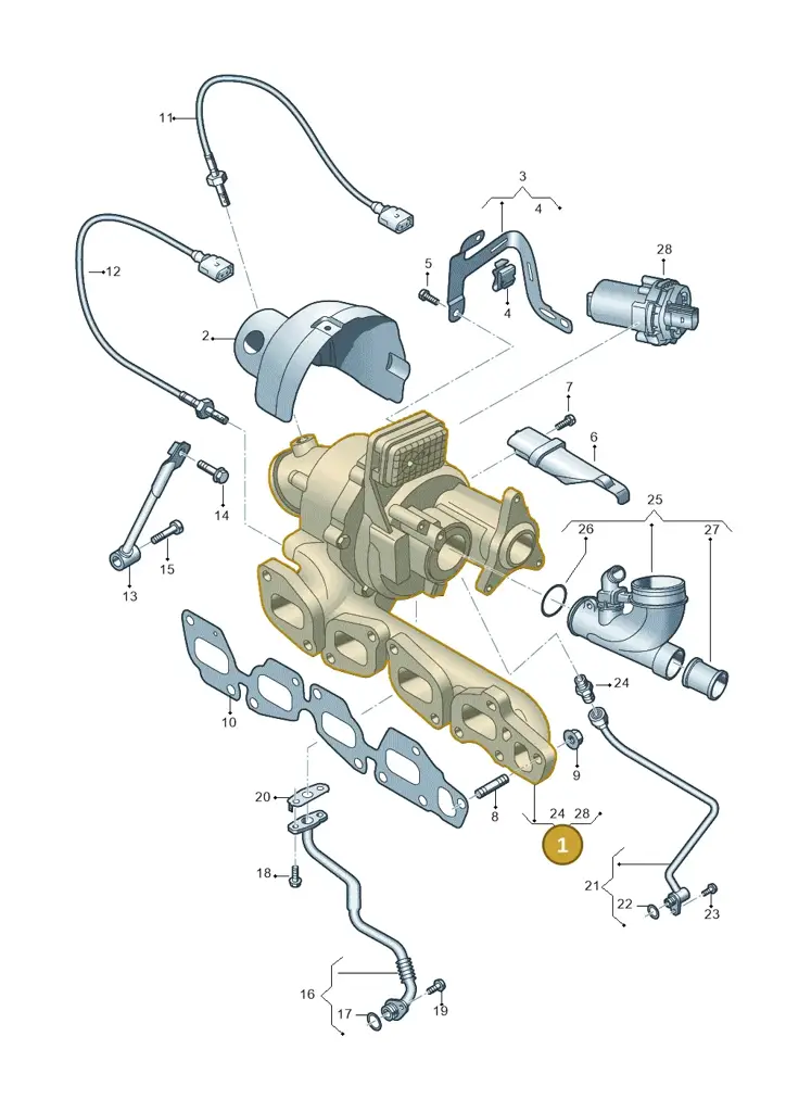 05L253019B — Audi A6 2.0 (2018-) diagram 8wk145375, position 1
