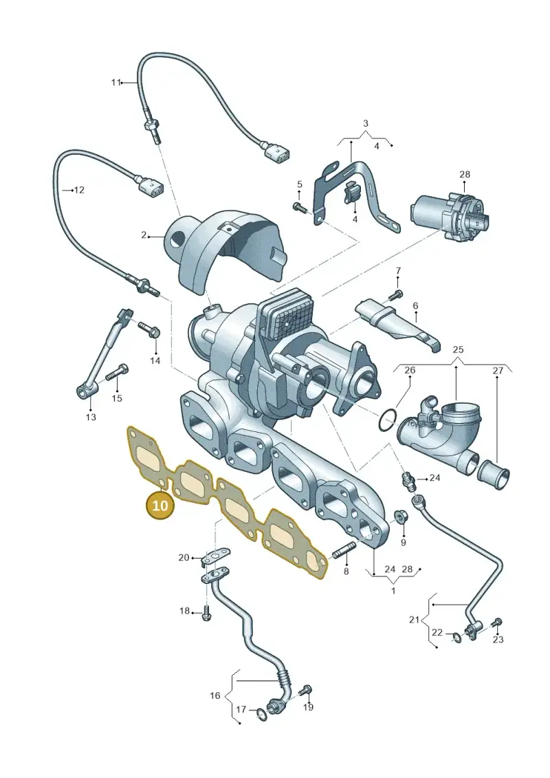 05L253039E — Audi A5 Limo 2.0 (2024-) diagram 8wk145375, position 10