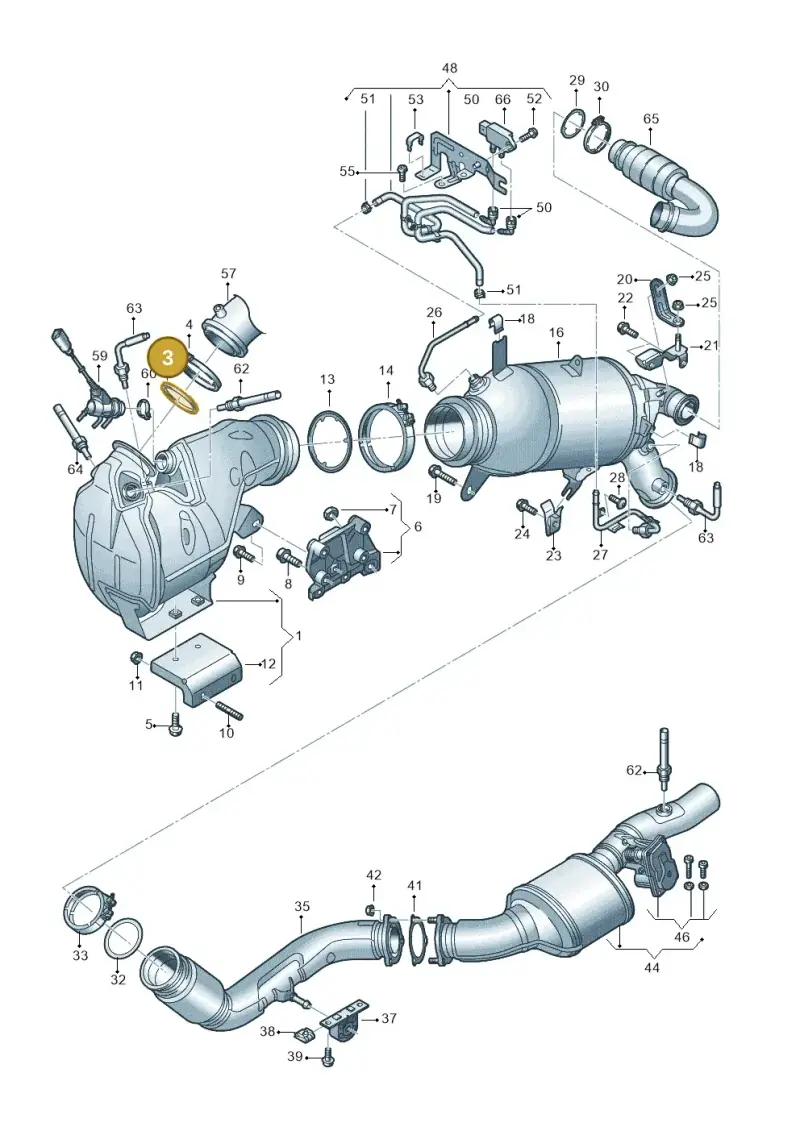 05L253115 — Audi A6 2.0 (2018-) diagram 848253070, position 3
