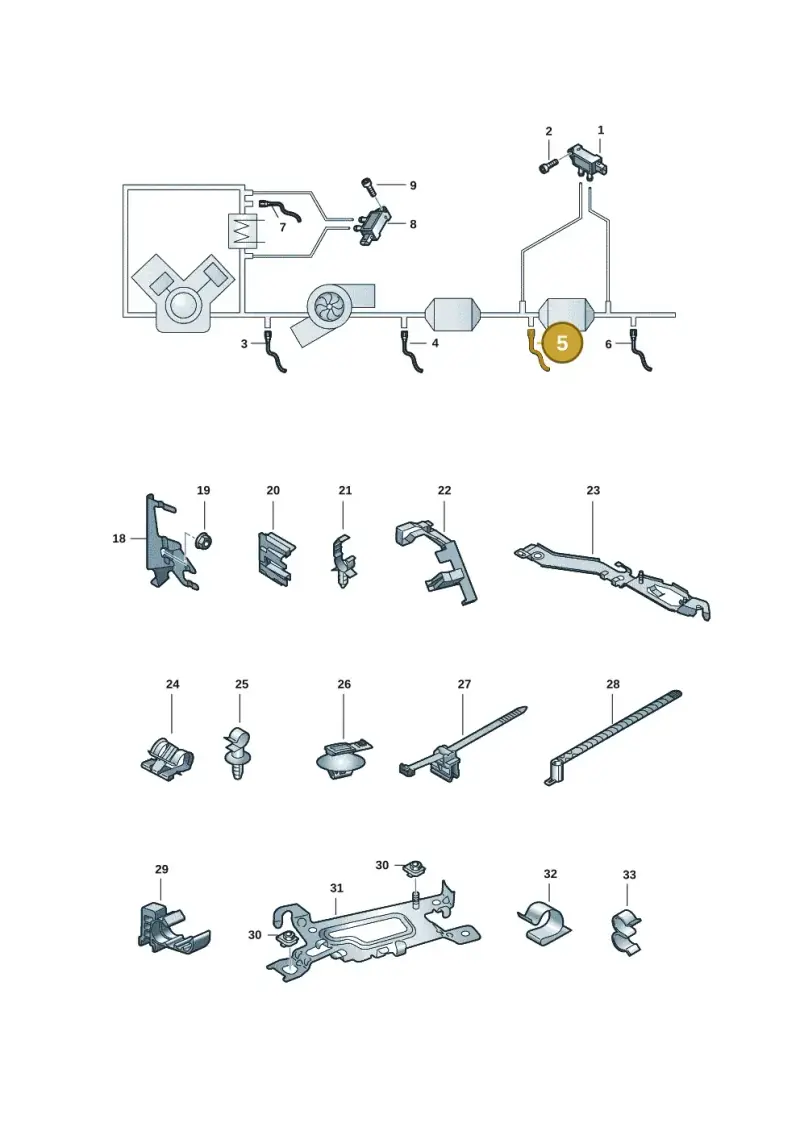 05L906088BM — Audi A5 Sportback (2016-2020) diagram 897906008, position 5