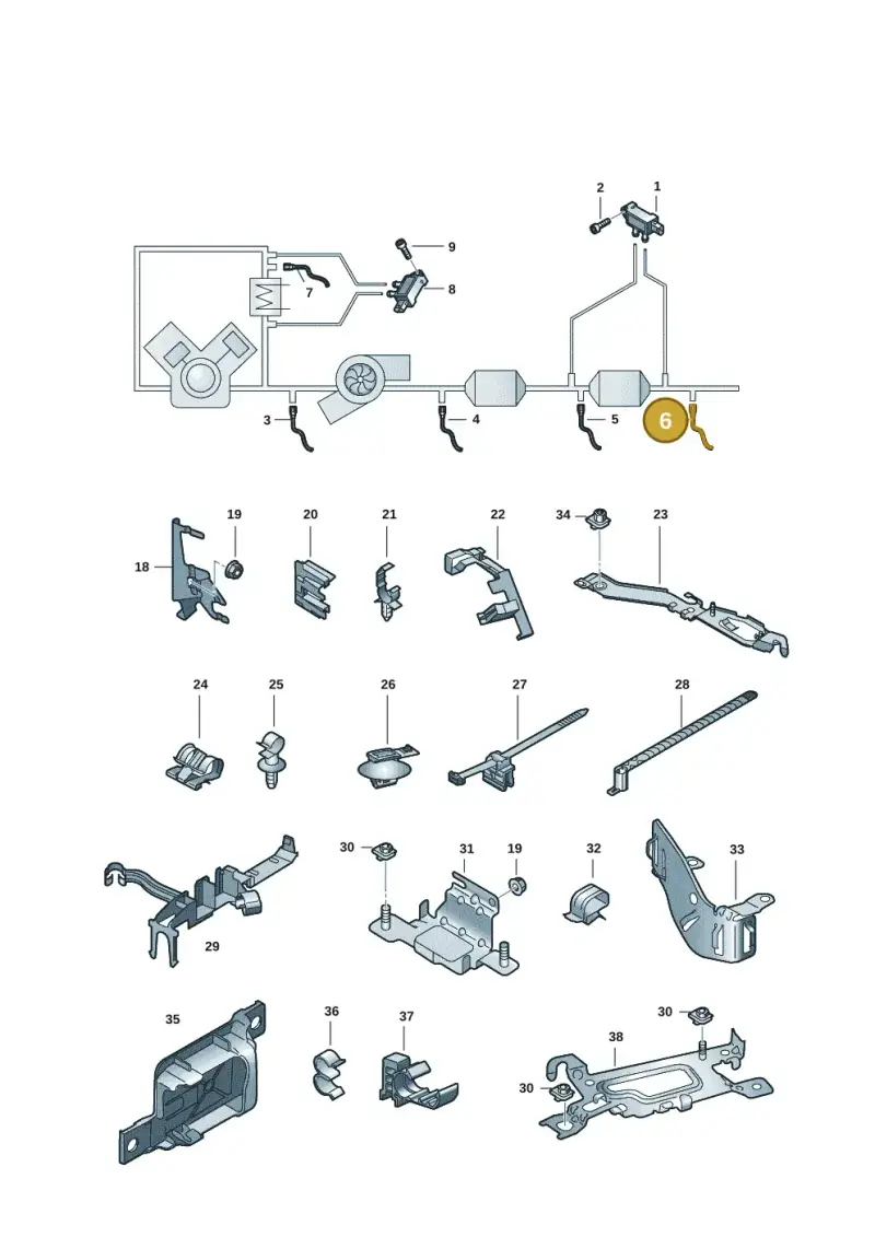 05L906088BN — Audi A5 Cabrio 2.0 (2016-2018) diagram 848906008, position 6