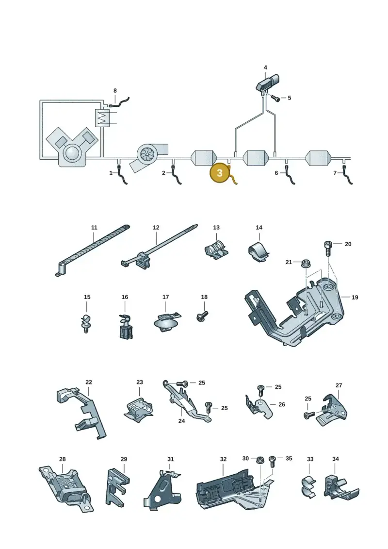 05L906088J — Audi A6 2.0 (2018-) diagram 430906008, position 3