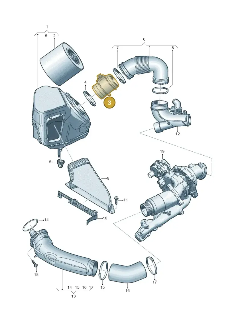 05L906461F — Audi A5 Limo 2.0 (2024-) diagram 8wk129275, position 3