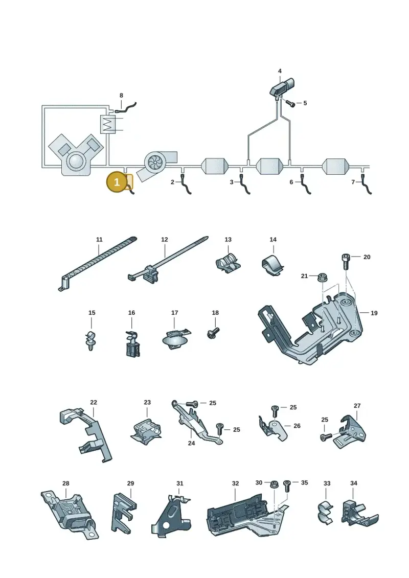 05L919529D — Audi A6 2.0 (2018-) diagram 430906008, position 1