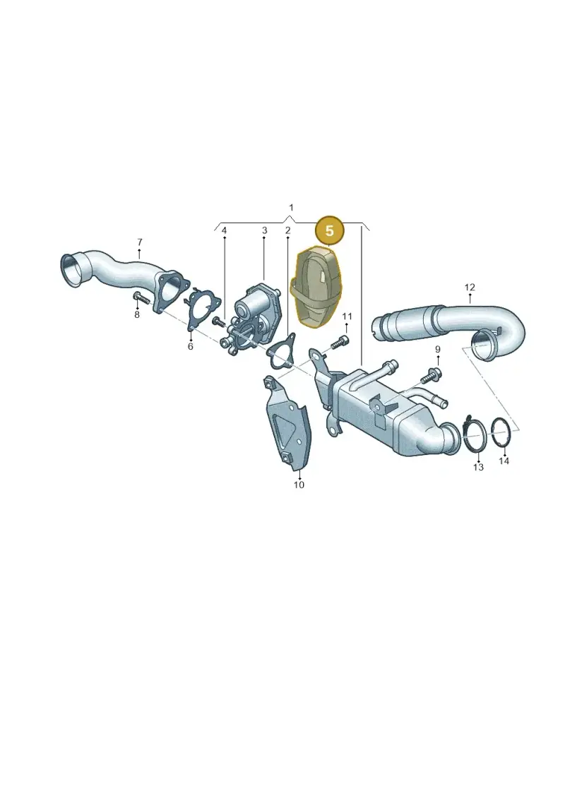 05L971461 — Audi A6 2.0 (2018-) diagram 430131010, position 5
