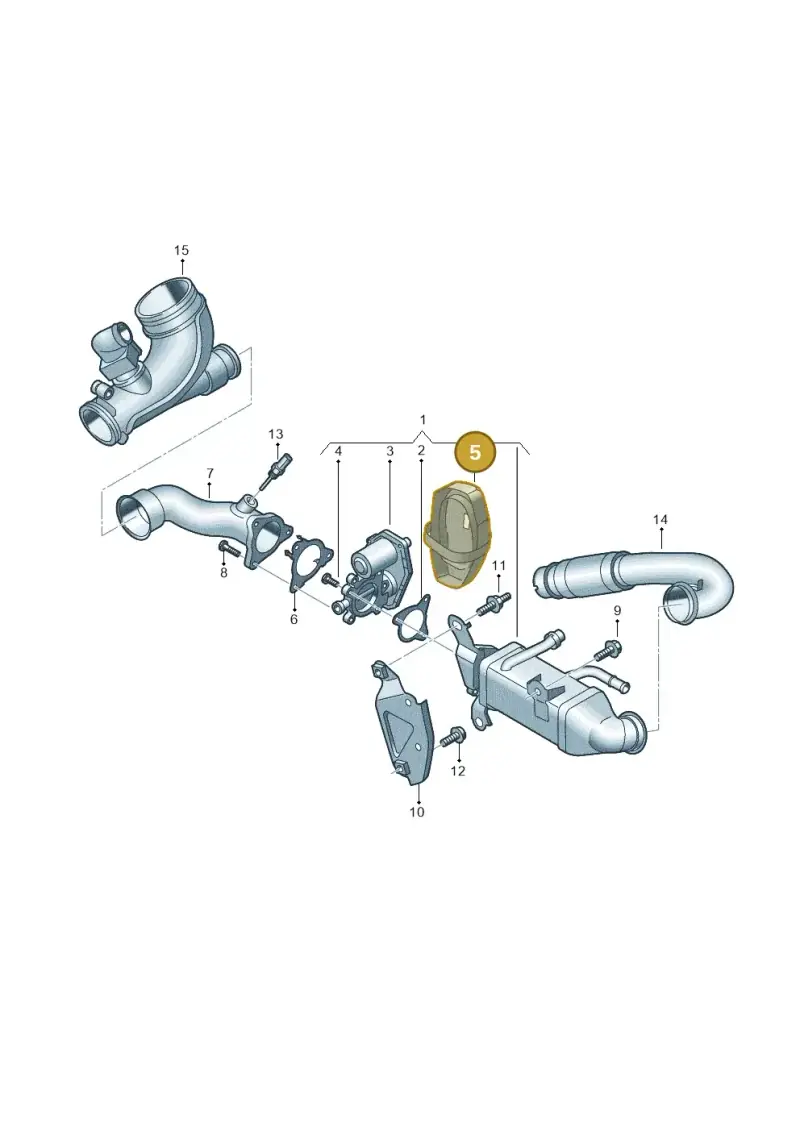 05L971461 — Audi A5 Limo 2.0 (2024-) diagram 8wk131650, position 5