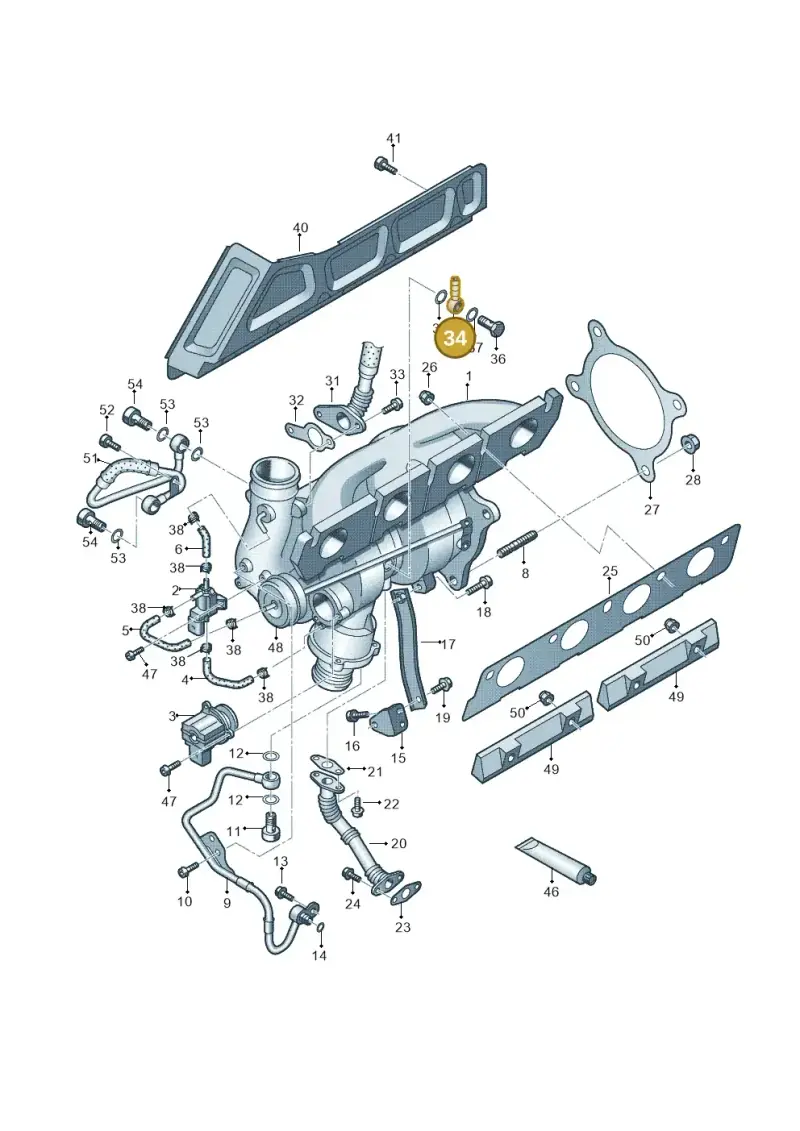 063133662B — Audi A4 av. 2.0 tdi (2011-2015) diagram 636145600, position 34