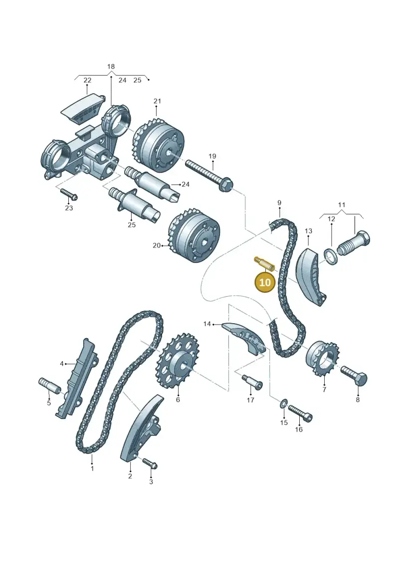 066109511D — Audi A3 Sportback (2008-2013) diagram 244109900, position 10