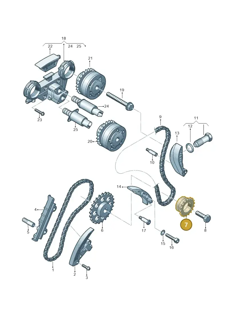 066109570 — Audi A3 Sportback (2008-2013) diagram 244109900, position 7
