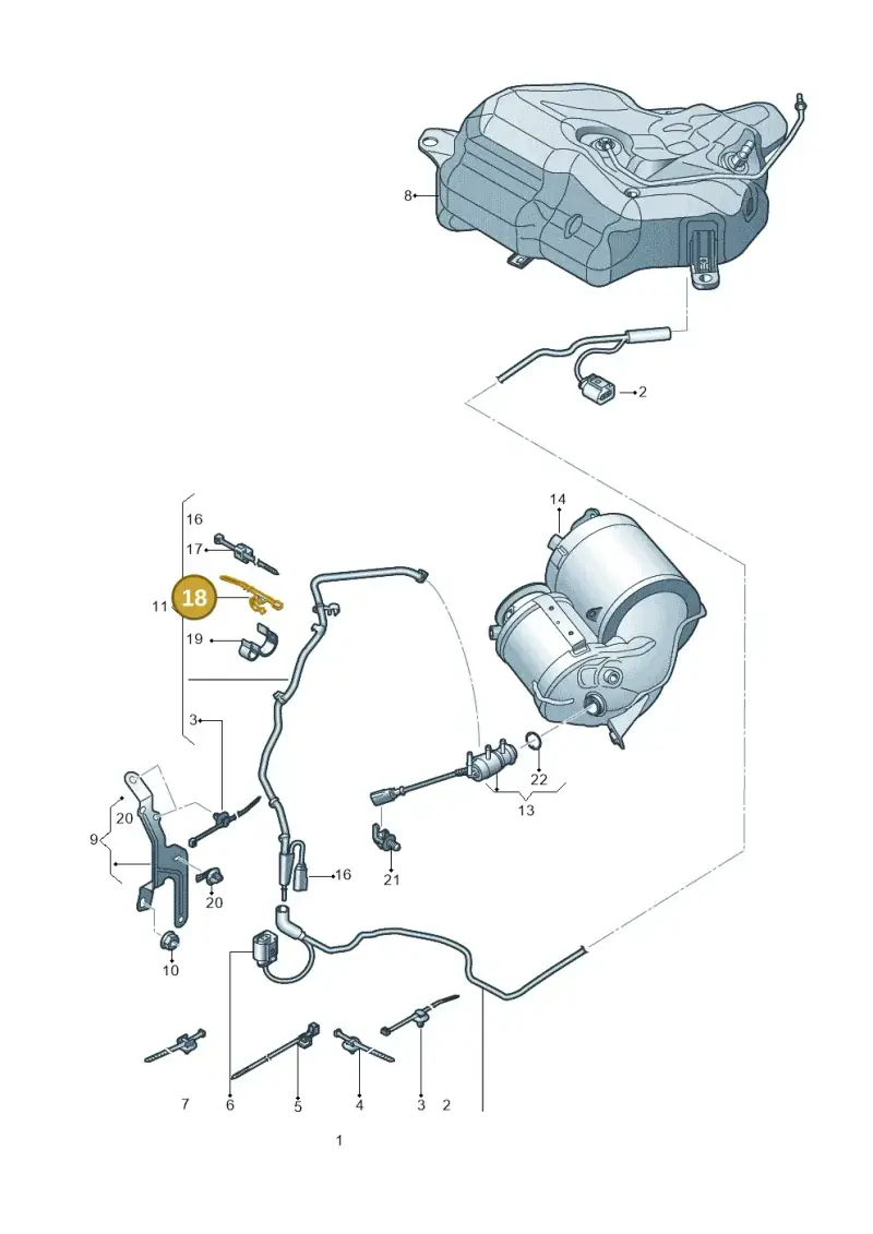 067133687A — Audi A7 Sportback (2014-2018) diagram 798201340, position 18