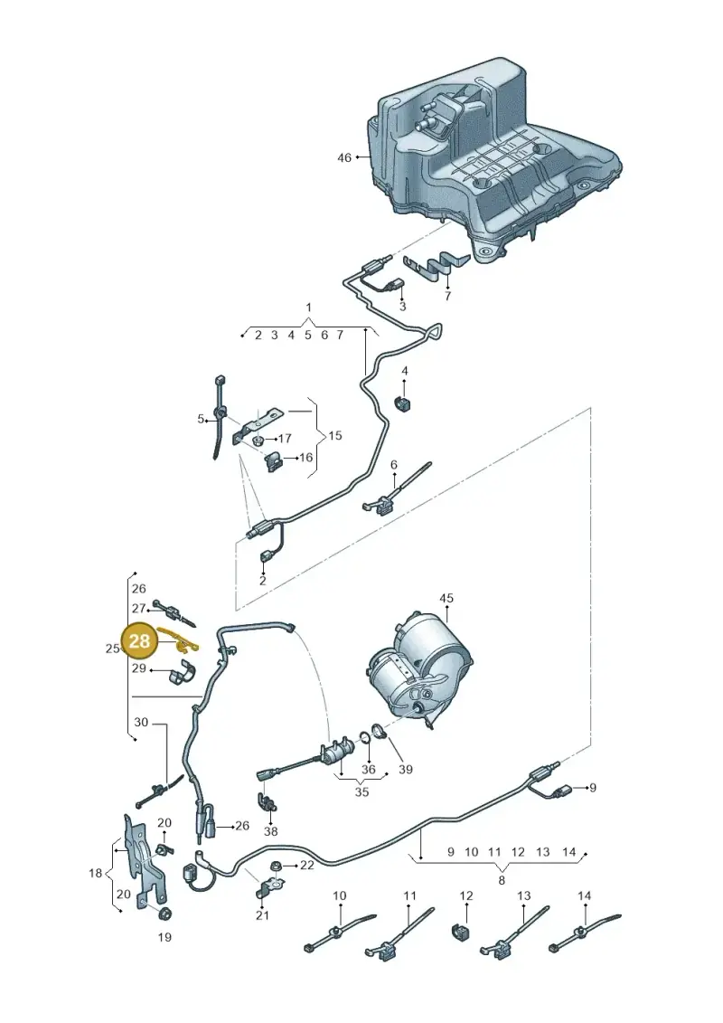 067133687A — Audi A5 Sportback (2016-2020) diagram 849201510, position 28
