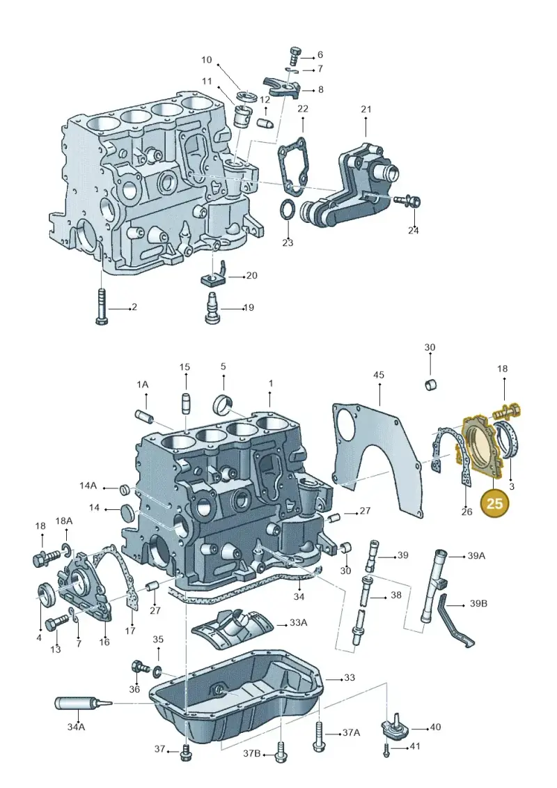 068103171F — Audi A6/Avant (1997-2001) diagram 118103100, position 25