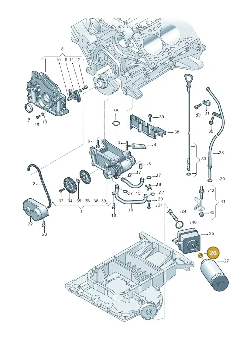 068115723 — Audi A6/S6/Avant/qu.   05> (2004-) diagram 249115430, position 26