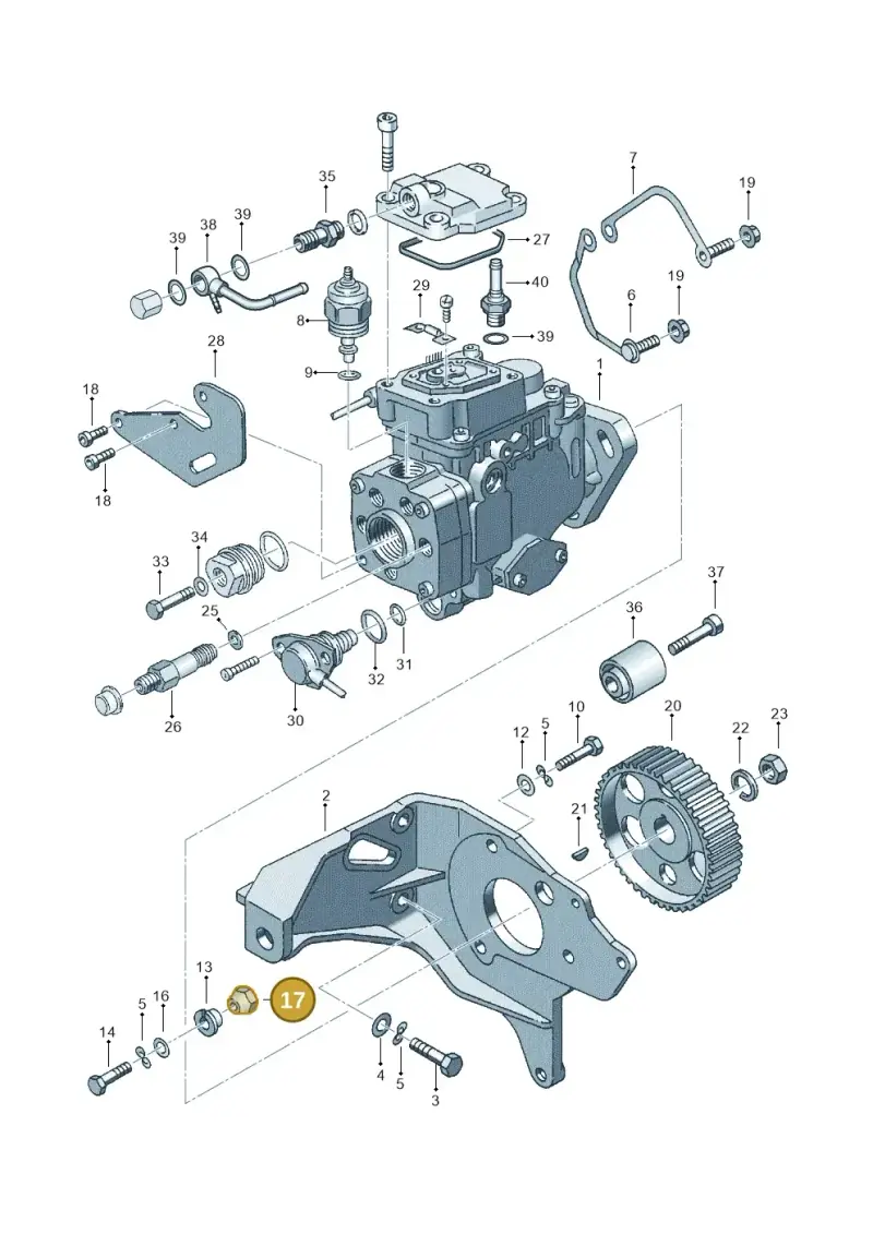 068130197 — Audi A4/Avant (1999-2001) diagram 121130200, position 17