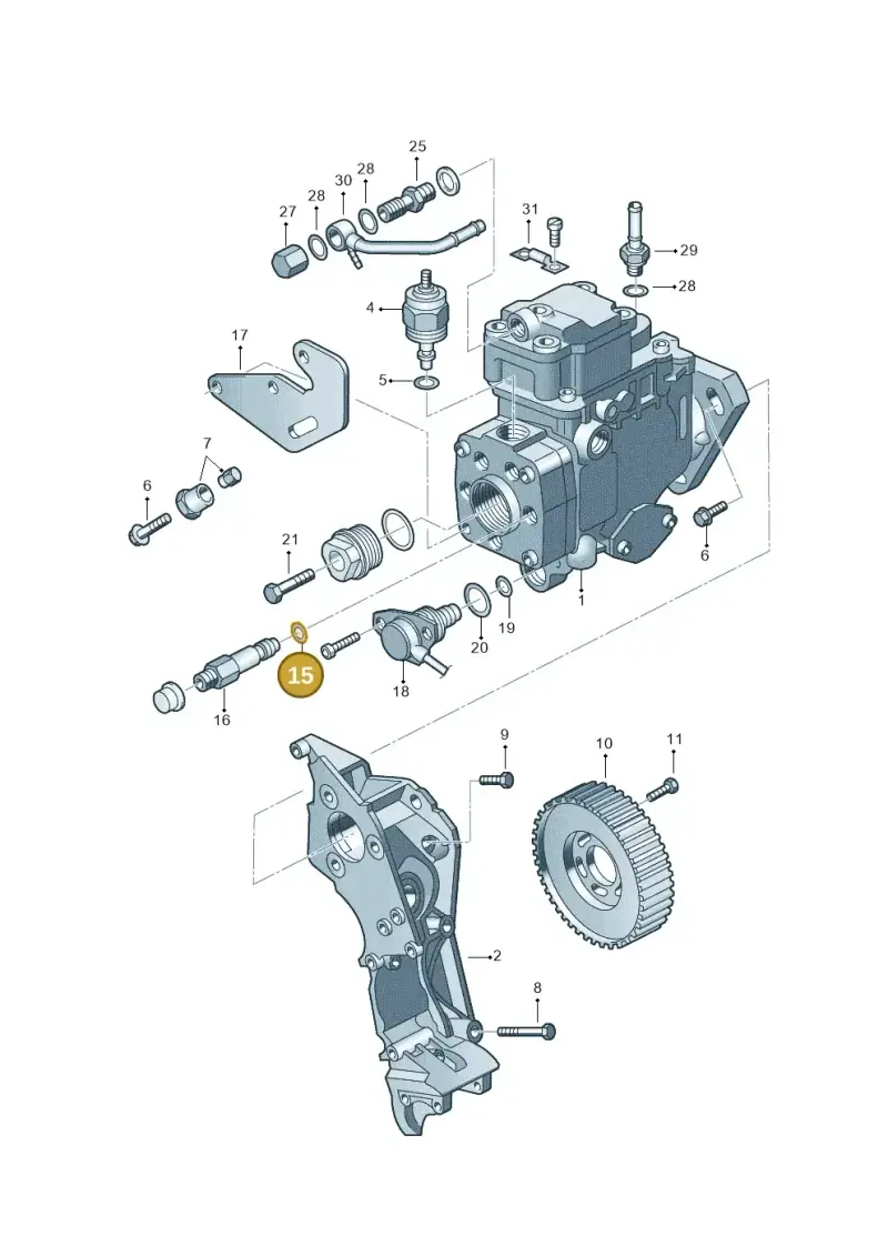 068130787A — Audi A3/S3/QUATTRO (2000-2003) diagram 194130200, position 15