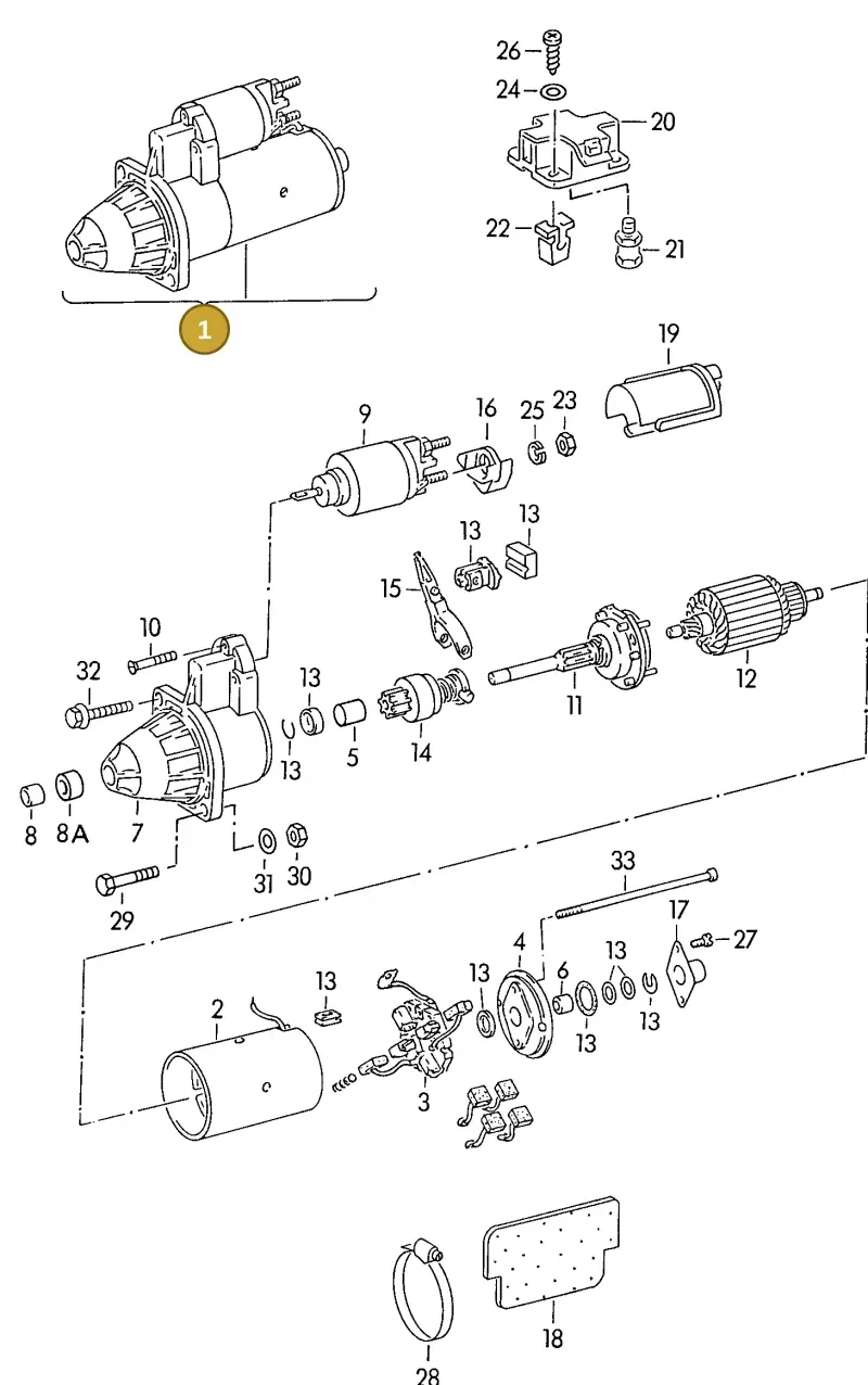 068911024F — Audi A6/Avant (1997-2001) diagram 118911300, position 1