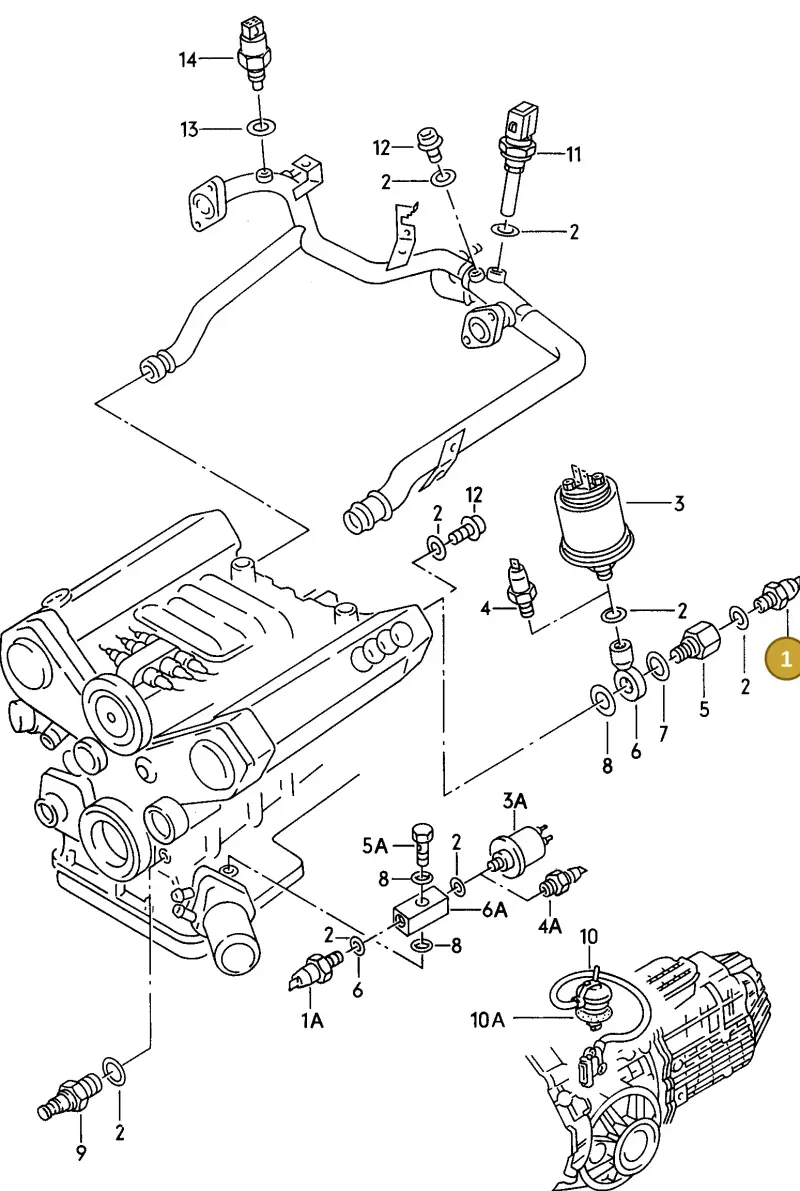 068919081C — Audi 100/Wagon         92 (1991-1992) diagram 119919700, position 1