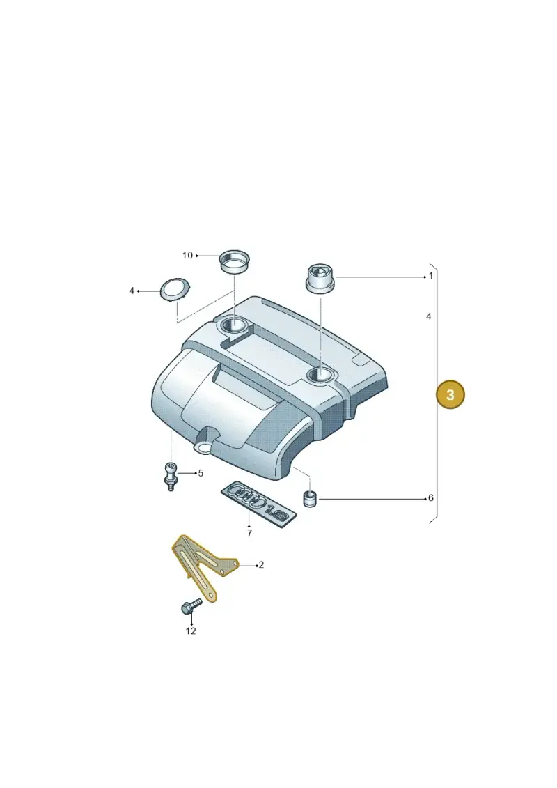 06A103925CE — Audi A3 Sportback (2008-2013) diagram 412103700, position 3