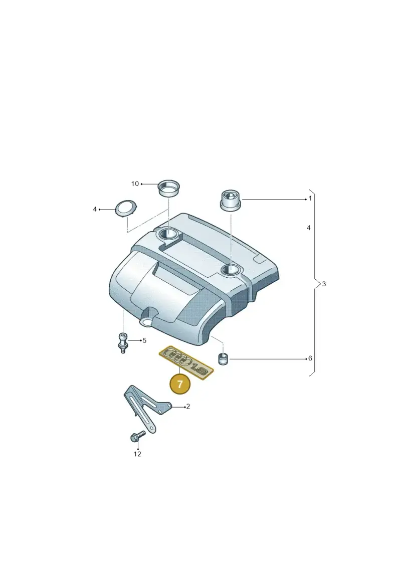 06A103932Q — Audi A3 Sportback (2008-2013) diagram 412103700, position 7