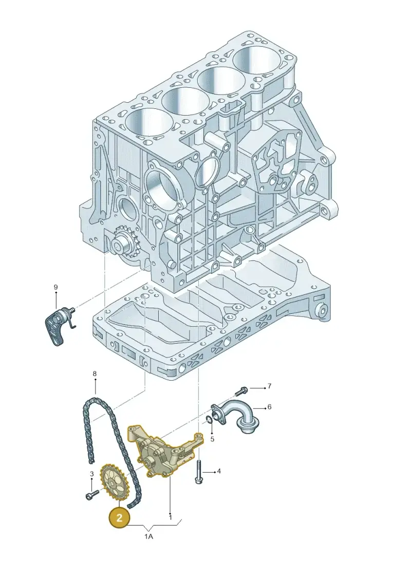 06A115121 — Audi A6/Wagon/quattro (2001-2004) diagram 260115220, position 2