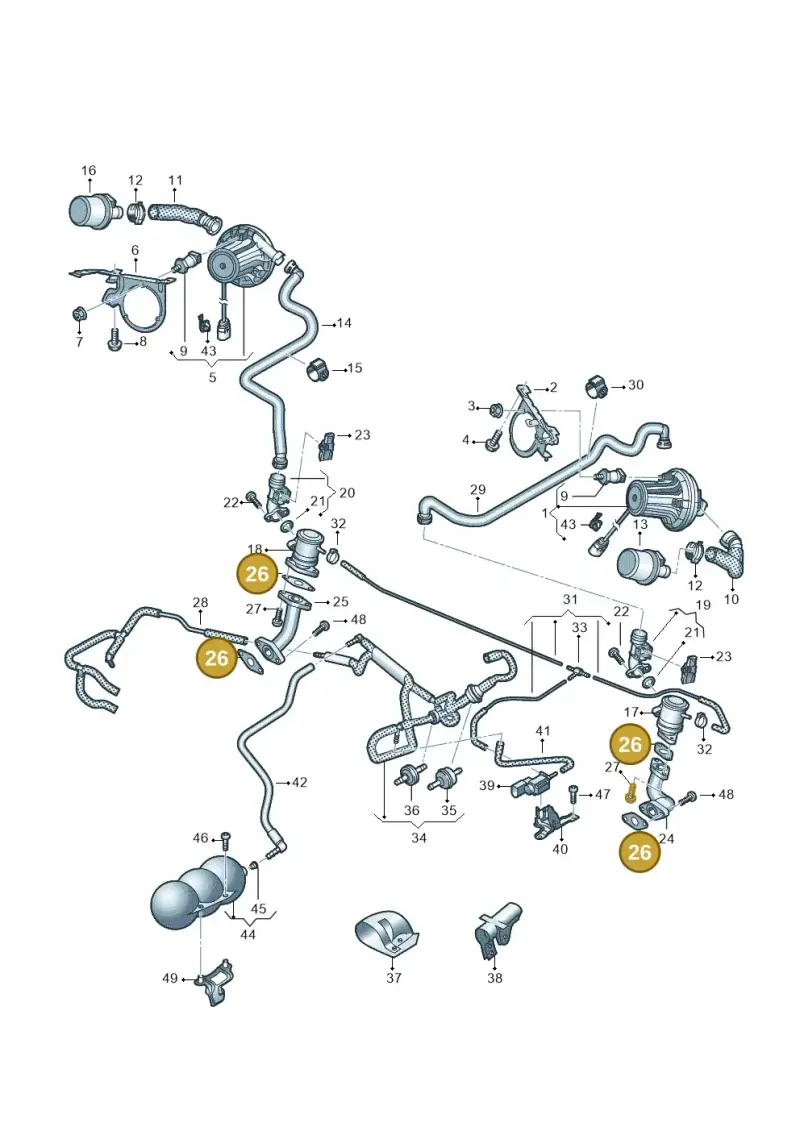 06A131120D — Audi R8 Spyder (2015-2024) diagram 872131350, position 26