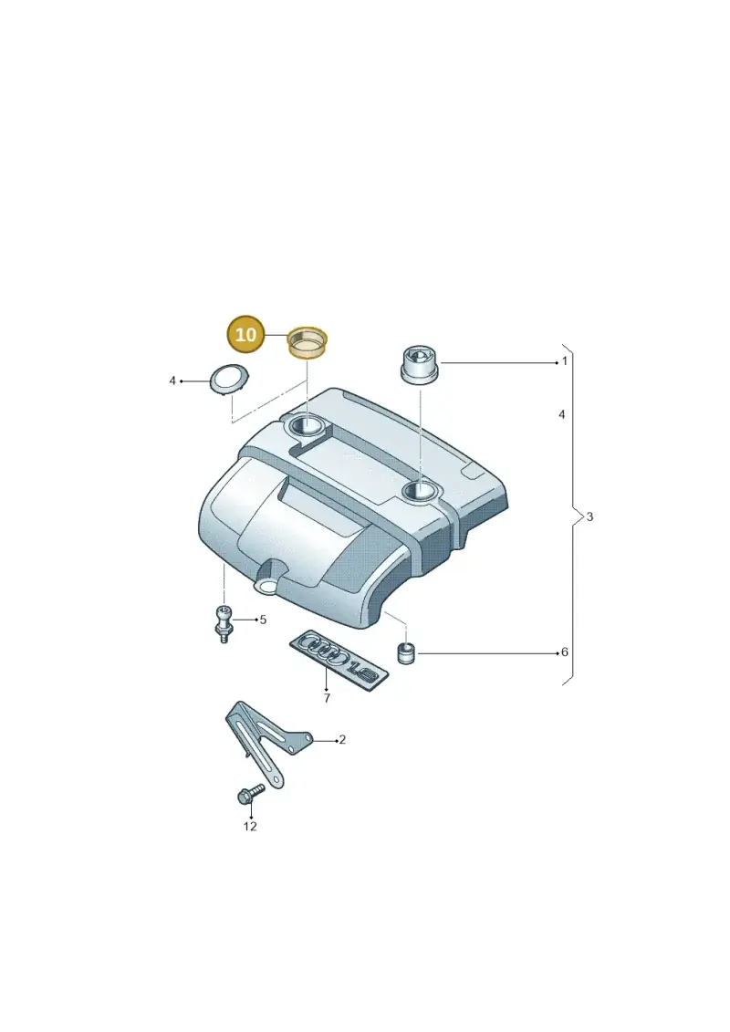 06A133287L — Audi A3 Sportback (2008-2013) diagram 412103700, position 10