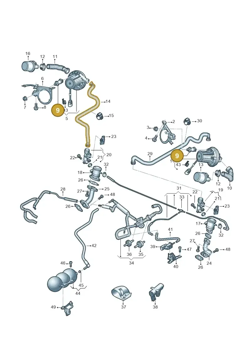 06A133567F — Audi R8 Spyder (2015-2024) diagram 872131350, position 9