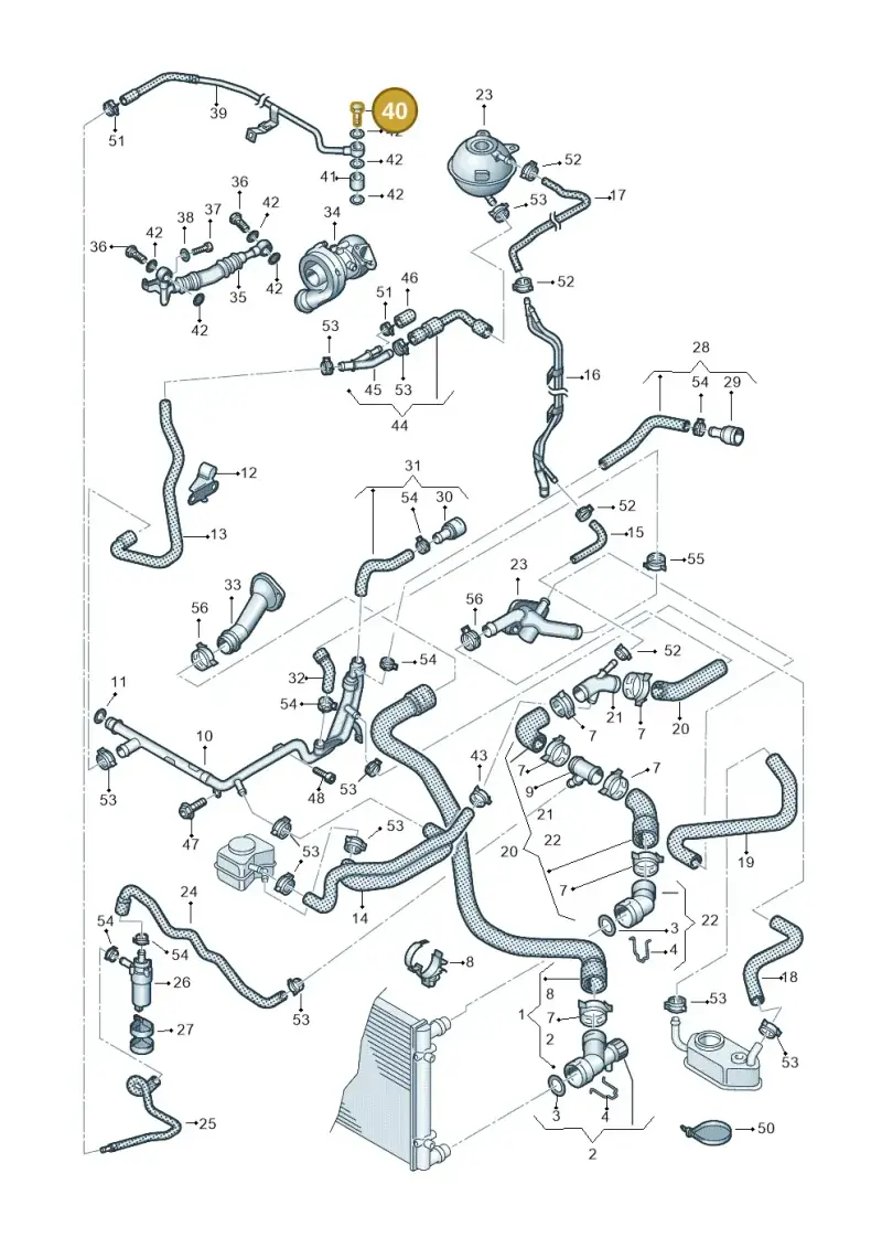 06A145541H — Audi TT Coupe/Roadster (2002-2006) diagram 278121450, position 40