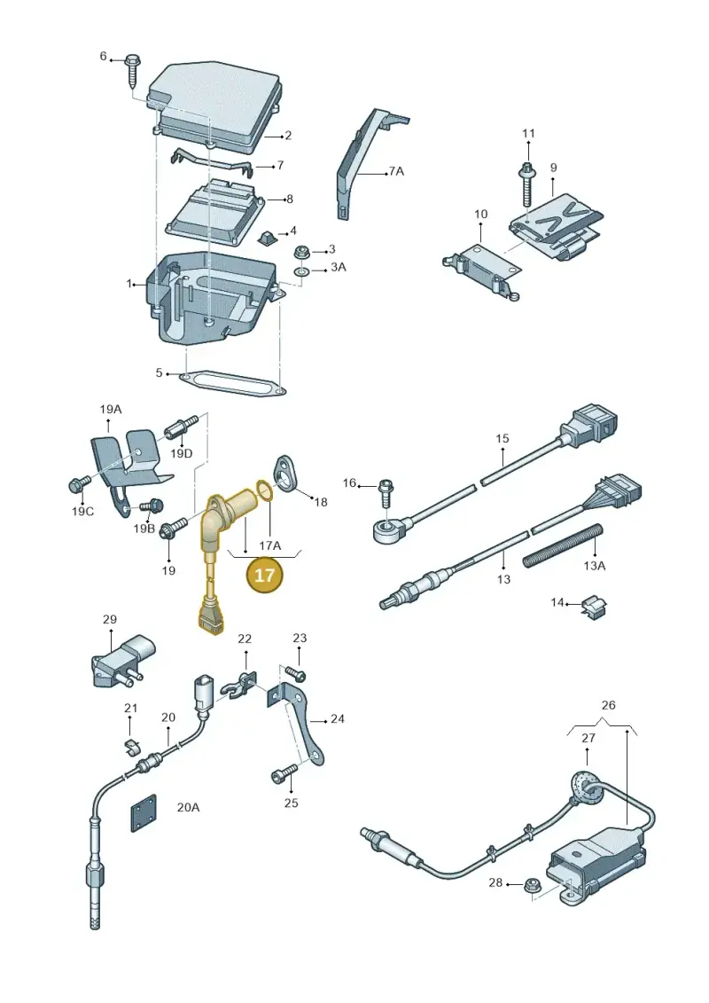 06A906433C — Audi A4/S4/Av./qu.     05> (2005-) diagram 249906100, position 17