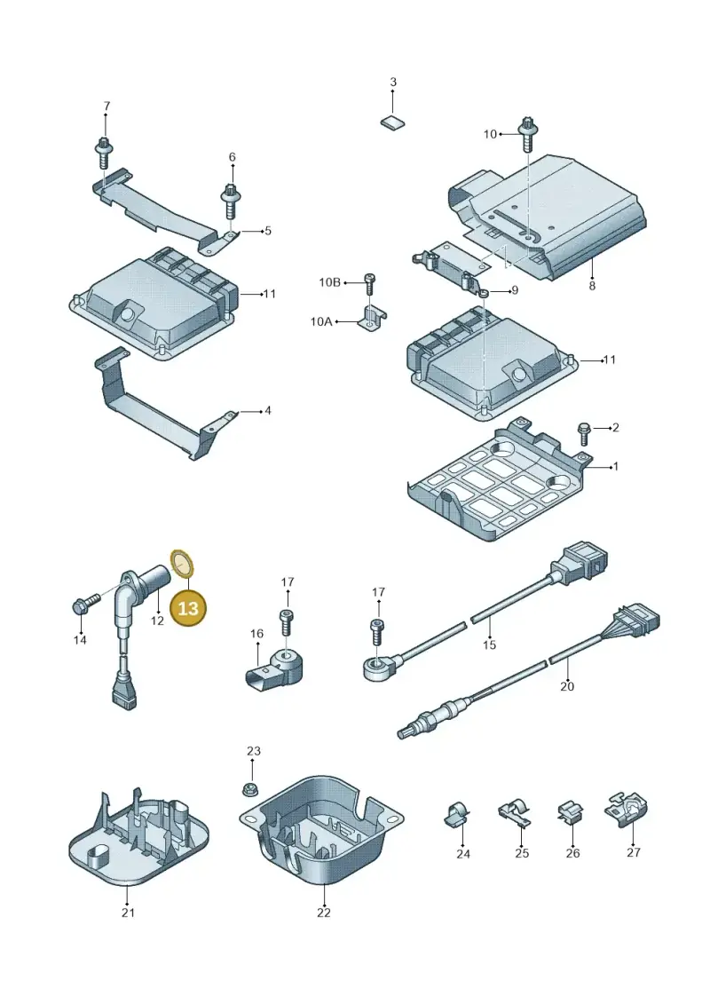 06A906445 — Audi TTS Coupe 2.0 (2010-2014) diagram 609906000, position 13