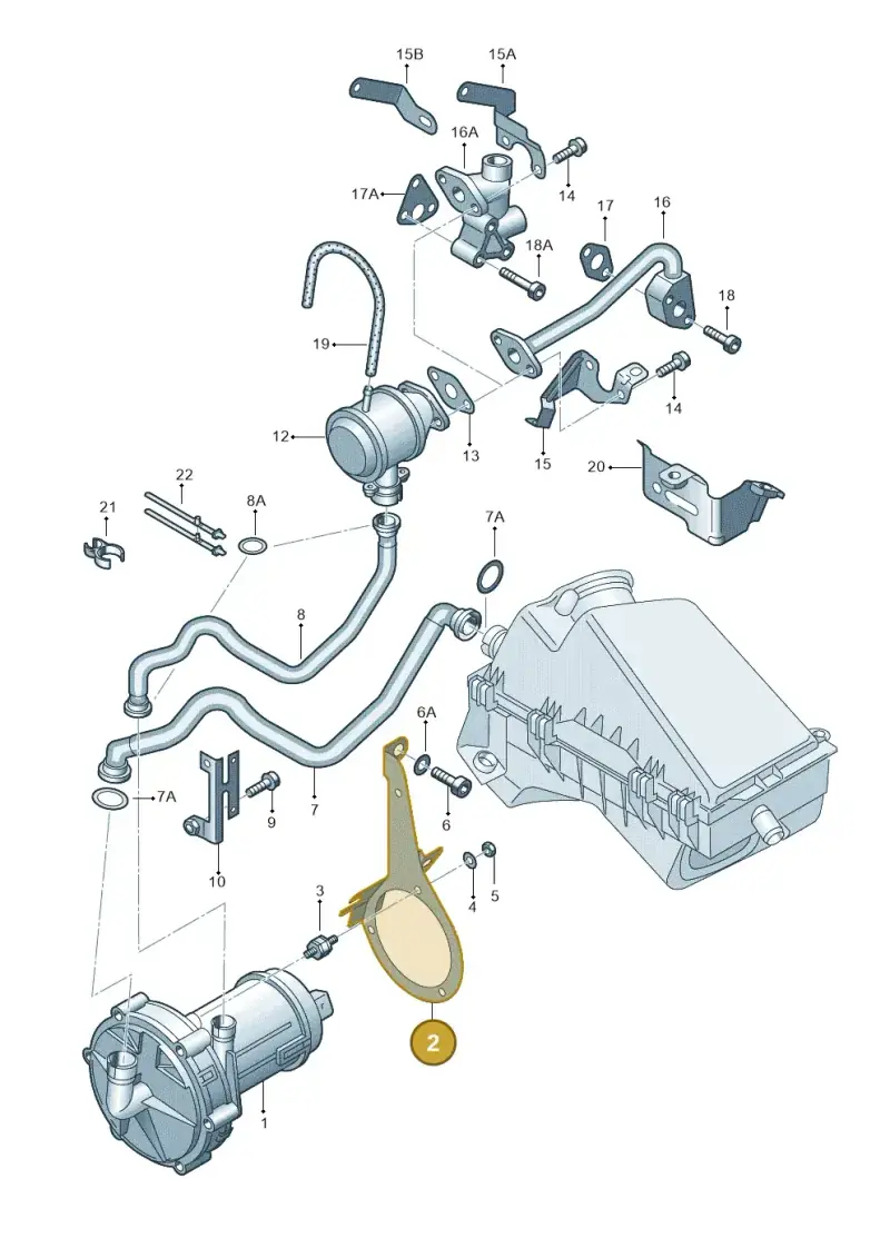 06A906615D — Audi TT Coupe/Roadster (2002-2006) diagram 229131070, position 2