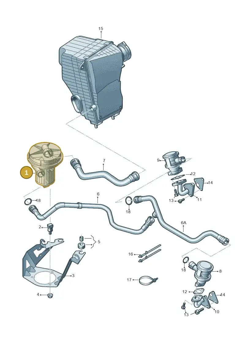06A959253E — Audi Q7 qu. 3.0 TDI (2009-2015) diagram 493131150, position 1