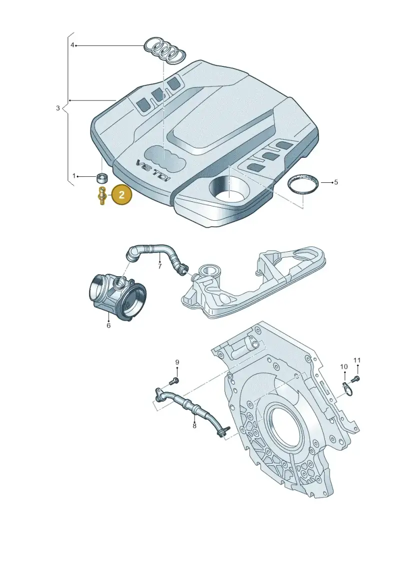 06B103951 — Audi A5 Sportback (2016-2020) diagram 788103680, position 2