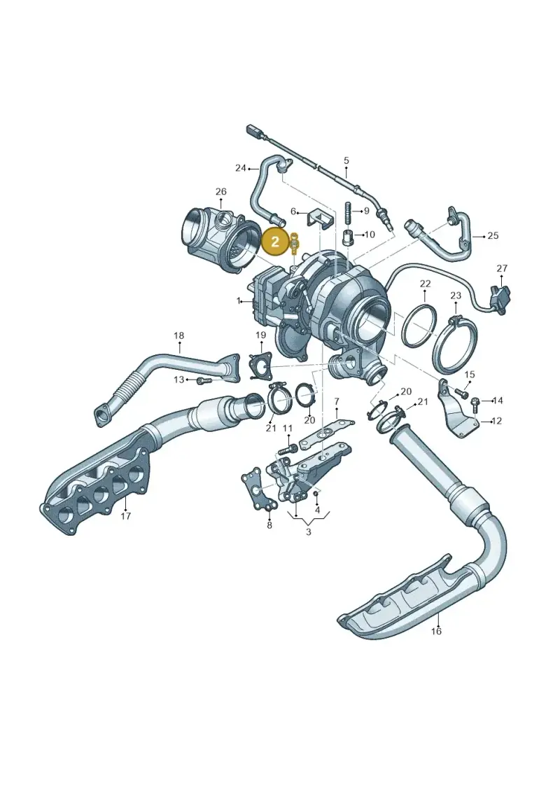 06B103951 — Audi A6 2.0 (2018-) diagram 788145350, position 2