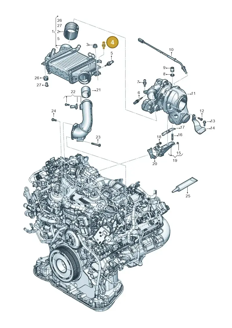 06B103951 — Audi Q8 Quattro 3,0 (2018-) diagram 896145048, position 4
