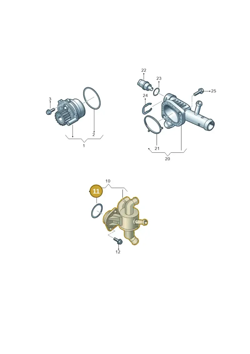 06B121119B — Audi Q3 2.0 TDI (2014-2019) diagram 728121010, position 11