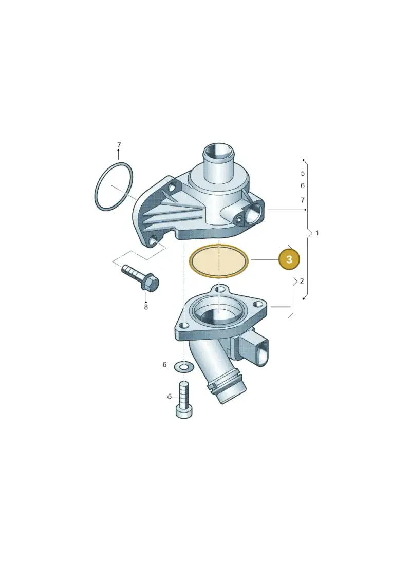 06B121119C — Audi A3 Sportback (2008-2013) diagram 249121750, position 3