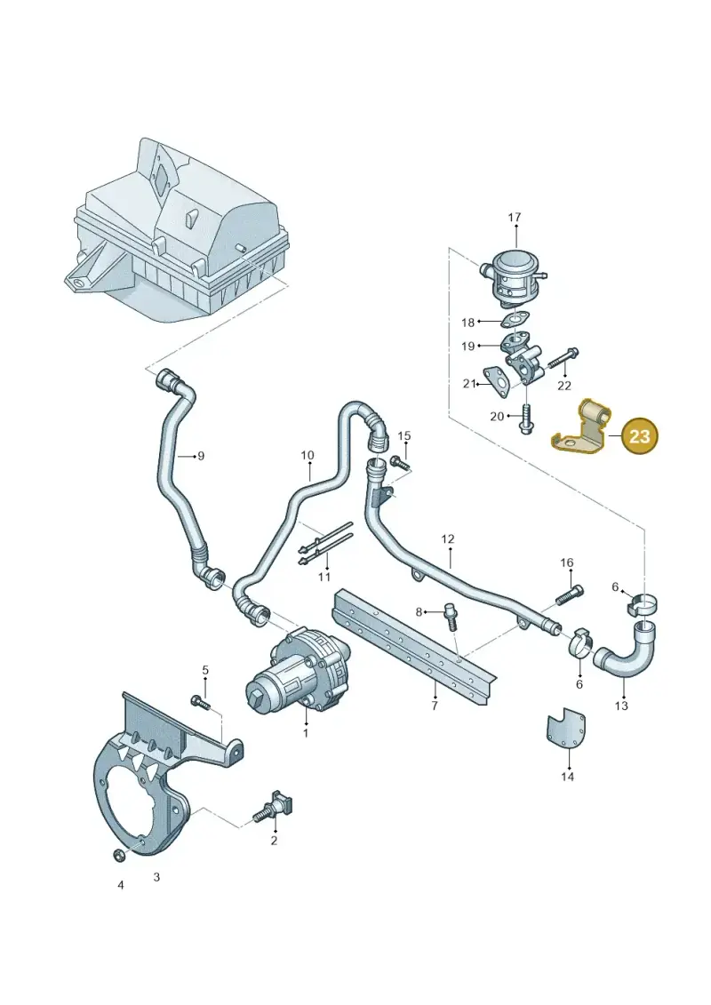 06B133095G — Audi A4/S4/Av./qu.     05> (2005-) diagram 249131050, position 23