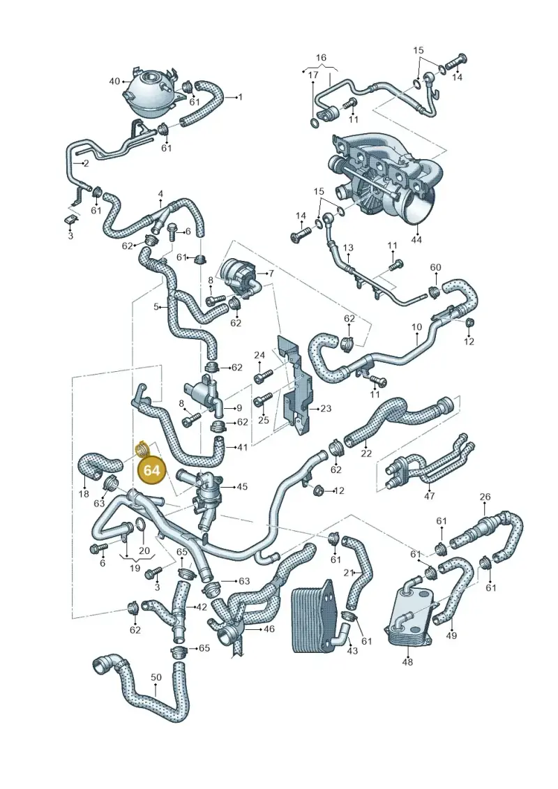 06B145917 — Audi RS3 Sportback (2011-2012) diagram 720121340, position 64